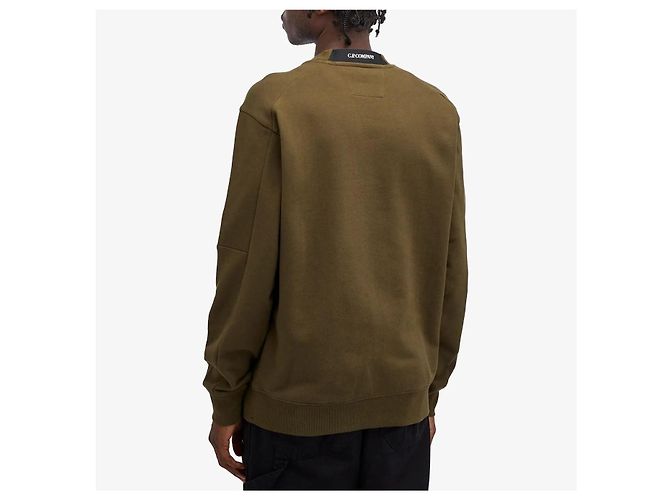 CP Company Diagonal Raised Fleece Sweatshirt Grün - Ansicht 7