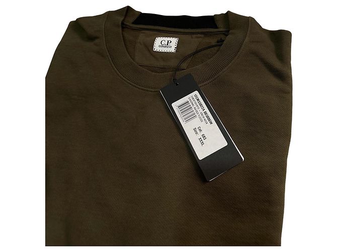 CP Company Diagonal Raised Fleece Sweatshirt Grün - Ansicht 8