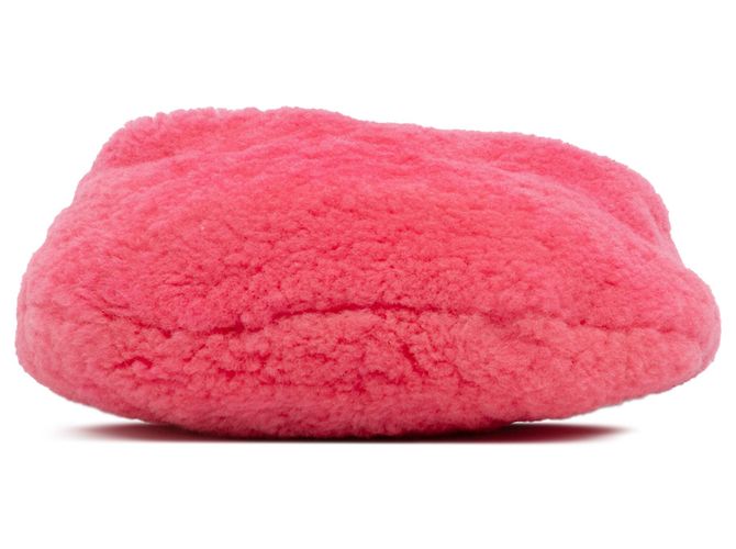 Bottega Veneta Mini Jodie in shearling rosa - vista 3