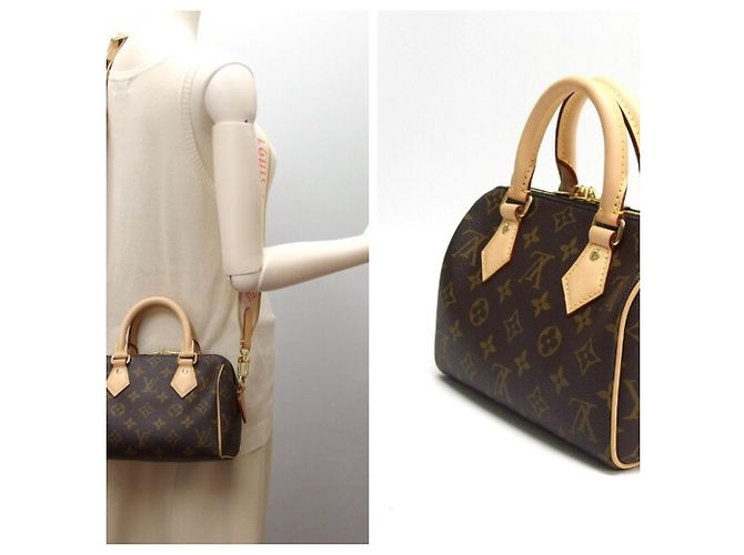 Louis Vuitton Monogram Speedy Bandoulière 20 Monogramma - vista 3
