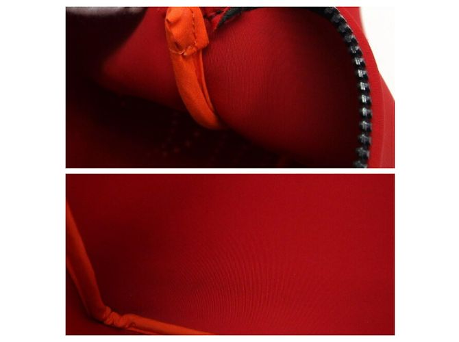 Hermès Neoban MM perforierte Tasche mit geprägtem Oktopus Rot - Ansicht 9