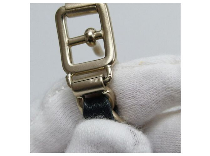 Chanel 06P Chain Coco Mark Dog Leash and Collar Set Black Golden - view 10
