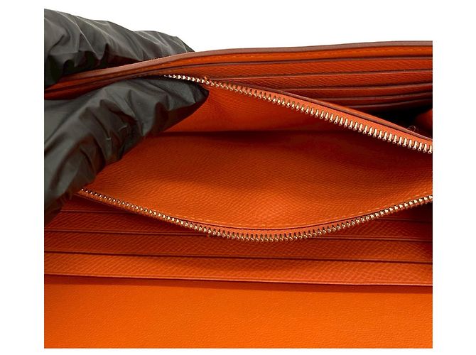 Cartera Long Constance de Hermès en Cuero Epsom Naranja - vista 10