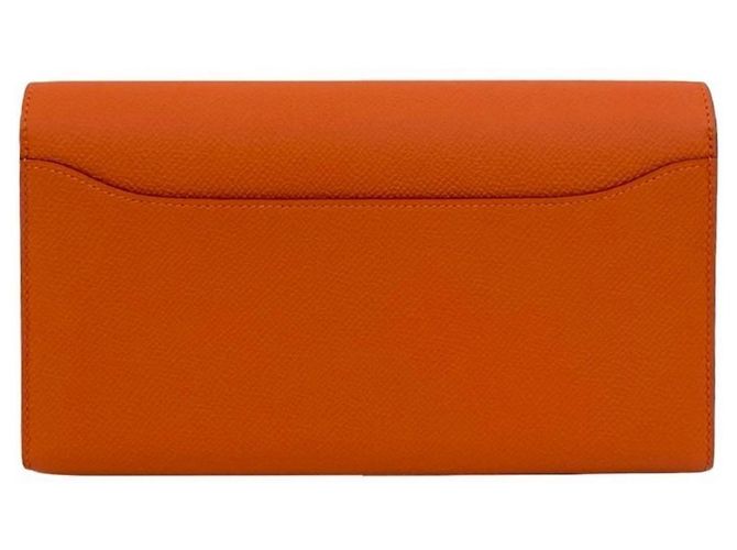 Cartera Long Constance de Hermès en Cuero Epsom Naranja - vista 2