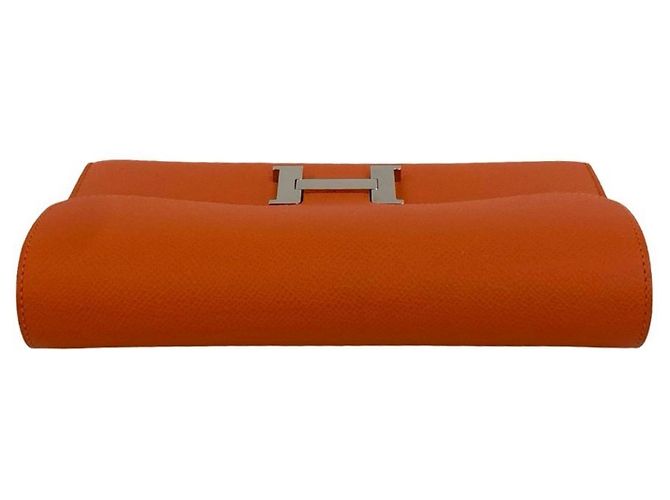 Cartera Long Constance de Hermès en Cuero Epsom Naranja - vista 3