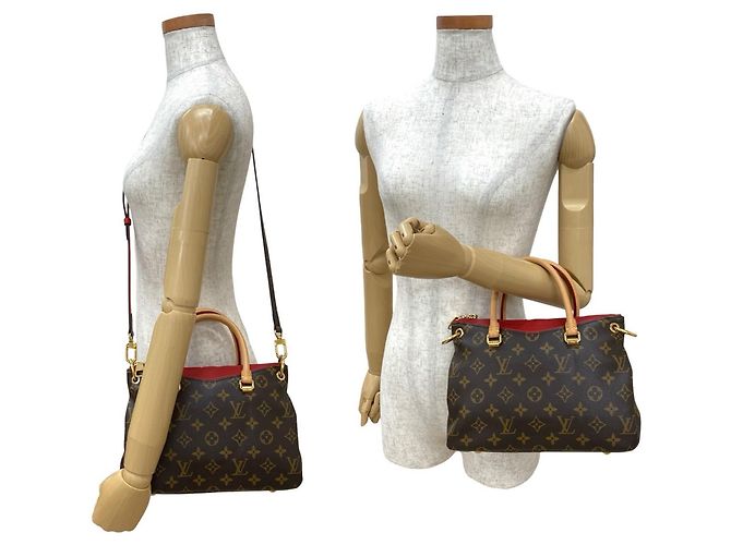 Borsa a mano in pelle Monogram Pallas BB di Louis Vuitton Marrone Rosso - vista 2