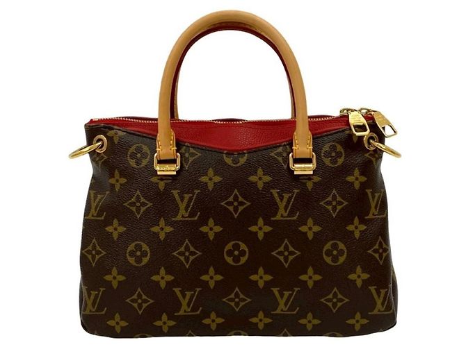 Borsa a mano in pelle Monogram Pallas BB di Louis Vuitton Marrone Rosso - vista 3