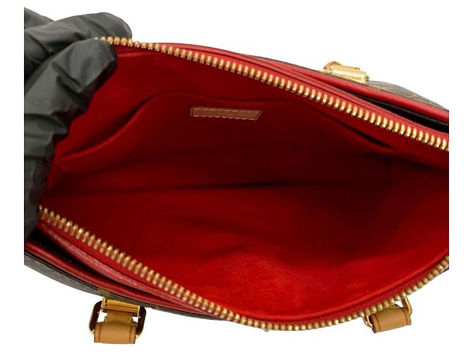 Borsa a mano in pelle Monogram Pallas BB di Louis Vuitton Marrone Rosso - vista 9