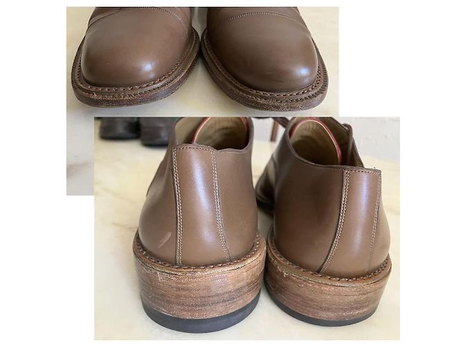 Bally Sapatos de amarrar em couro marrom Castanho claro - vista 5
