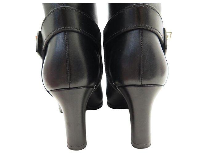 GIVENCHY EDEN HEEL BOOTS 36 IN BLACK LEATHER HIGH BOOTS BOX - view 5
