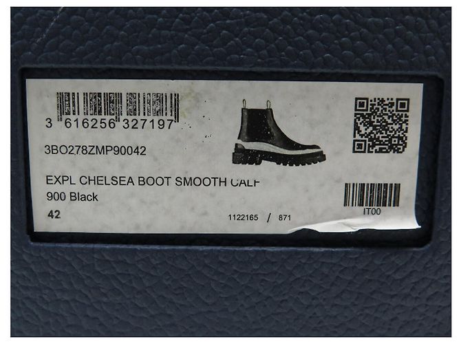 STIVALI CHELSEA DIOR X SACAI EXPLORER 42 CUOIO NERO - vista 14