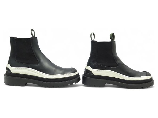 STIVALI CHELSEA DIOR X SACAI EXPLORER 42 CUOIO NERO - vista 3