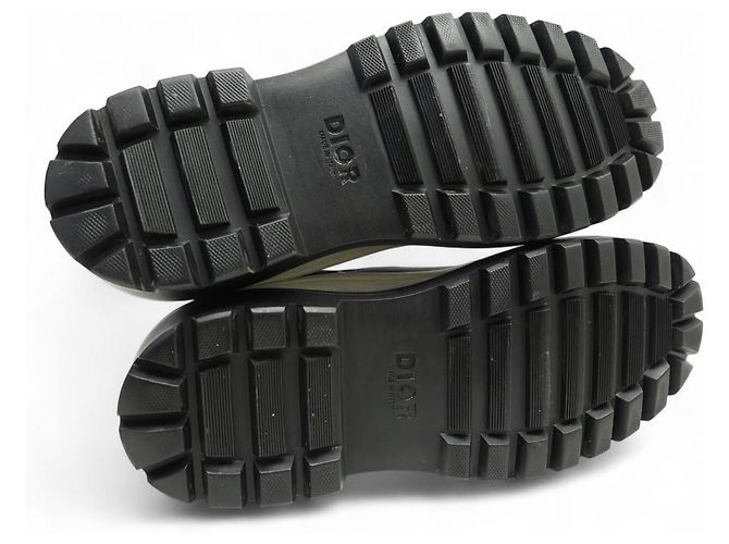 STIVALI CHELSEA DIOR X SACAI EXPLORER 42 CUOIO NERO - vista 7
