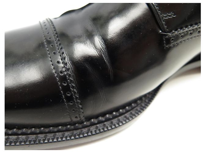 Monceau MOCASSINI LOUIS VUITTON BI-BUCLÉ 9.5 43.5 PELLE LUCIDA NERA Nero - vista 11