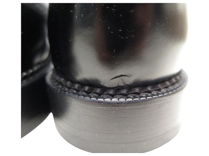 Monceau MOCASSINI LOUIS VUITTON BI-BUCLÉ 9.5 43.5 PELLE LUCIDA NERA Nero - vista 6
