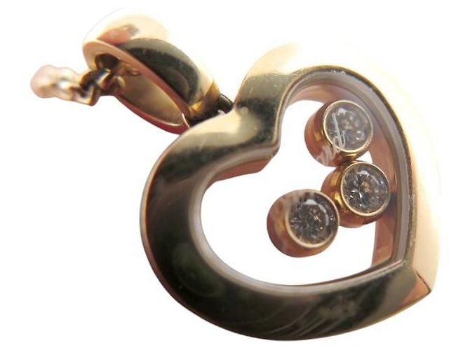 NUOVO COLLANA CHOPARD HAPPY DIAMONDS ICONS 79A611-0001 42CM 3 DIAMANTI D'oro - vista 7