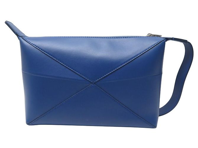 NUOVA POCHETTE DA TOILETTE LOEWE PUZZLE FOLD C510WBPX01 IN PELLE - vista 2