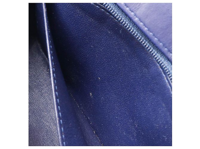 Bolso de hombro mini matelassé de terciopelo de Chanel Azul - vista 7
