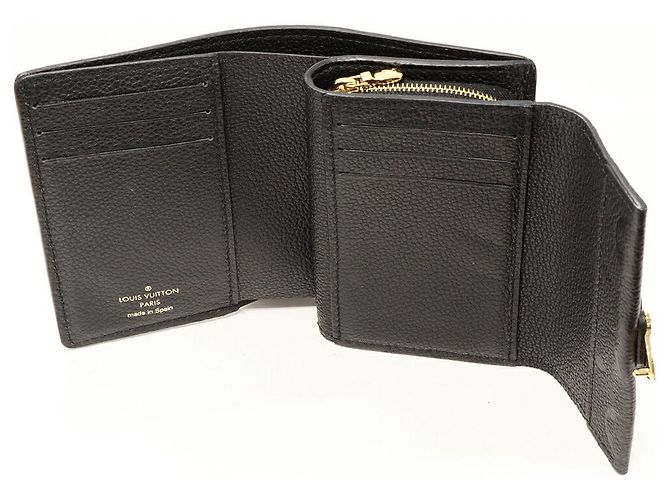 Billetera con cremallera bi-fold Louis Vuitton Monogram Empreinte Metis M80880 Negro - vista 3