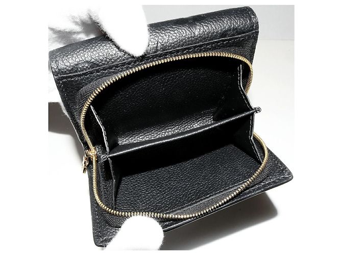 Billetera con cremallera bi-fold Louis Vuitton Monogram Empreinte Metis M80880 Negro - vista 5