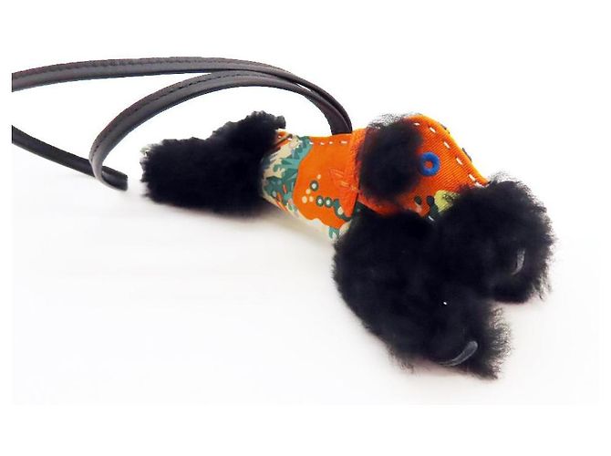 Hermès Buddy Agneau Milo Leder Charm Orange - Ansicht 2
