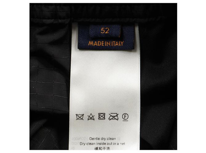 Pantalones de algodón nylon con logo LV Louis Vuitton Negro - vista 4