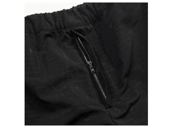 Pantalones de algodón nylon con logo LV Louis Vuitton Negro - vista 6