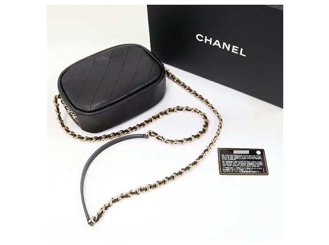 Camera Borsa a spalla Chanel in pelle matelassé di vitello AS0137 Nero - vista 3