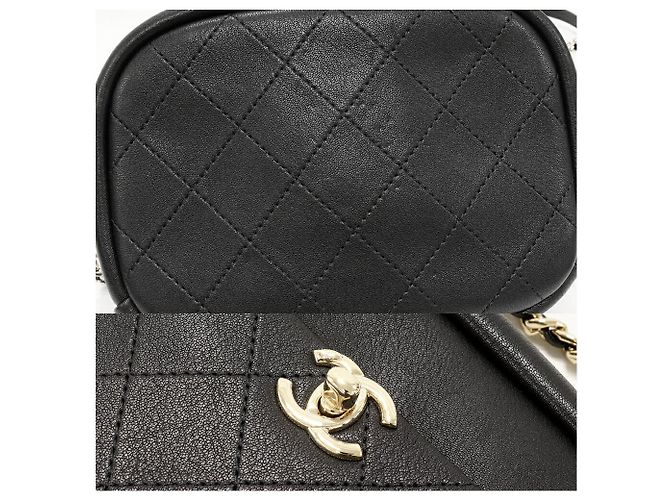 Camera Borsa a spalla Chanel in pelle matelassé di vitello AS0137 Nero - vista 6