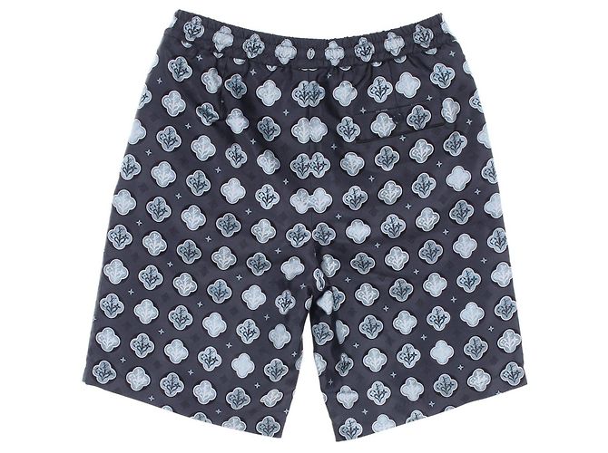 Pantalones cortos de pijama de seda Louis Vuitton Multicolor Gris - vista 2