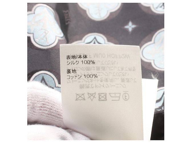 Pantalones cortos de pijama de seda Louis Vuitton Multicolor Gris - vista 4