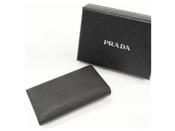 Prada Saffiano Calf 6 Key Case Black - view 2
