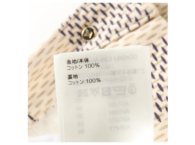 Damier Baumwollrock von Louis Vuitton Schwarz Beige Roh - Ansicht 4