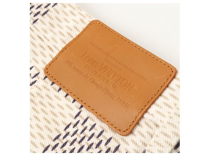 Damier Baumwollrock von Louis Vuitton Schwarz Beige Roh - Ansicht 7