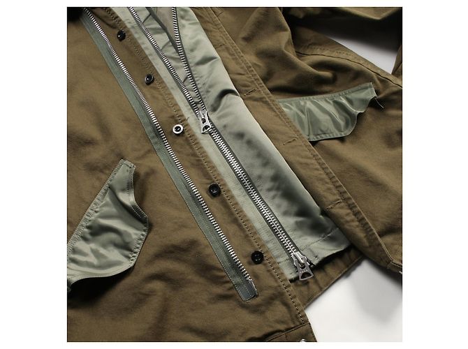 Sacai Wool Surge Mix Wool Blouson - view 8