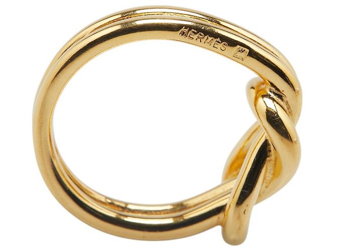 Ring Anel para lenço Attelage Hermès Dourado - vista 5