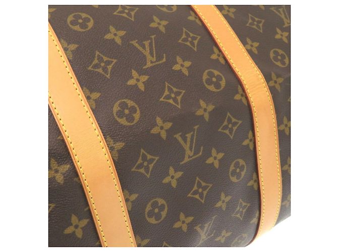 Borsa Boston Louis Vuitton Monogram Keepall Bandoulière 60 Marrone - vista 10