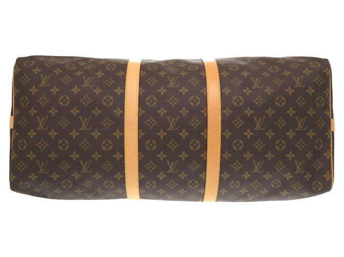 Borsa Boston Louis Vuitton Monogram Keepall Bandoulière 60 Marrone - vista 4