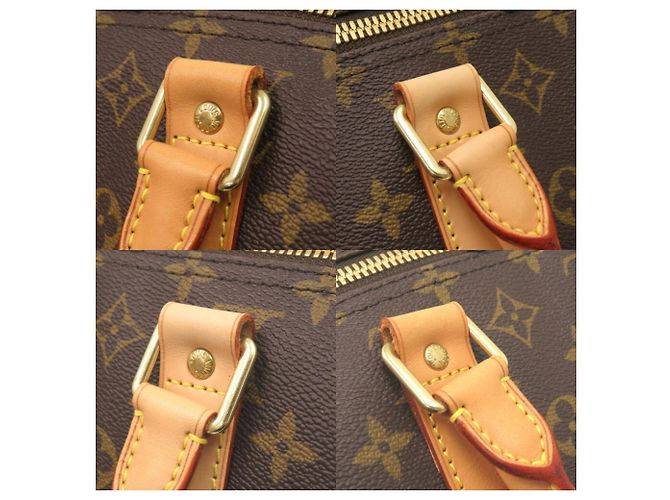 Borsa Boston Louis Vuitton Monogram Keepall Bandoulière 60 Marrone - vista 7