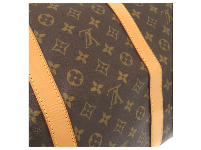 Borsa Boston Louis Vuitton Monogram Keepall Bandoulière 60 Marrone - vista 9