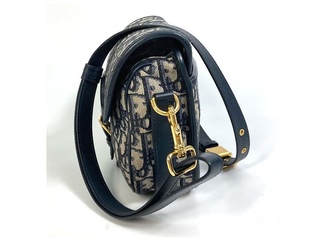 Borsa a Spalla Bobby Pochette Oblique Christian Dior Blu navy - vista 4