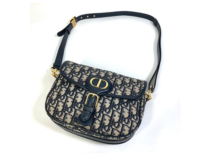Borsa a Spalla Bobby Pochette Oblique Christian Dior Blu navy - vista 6