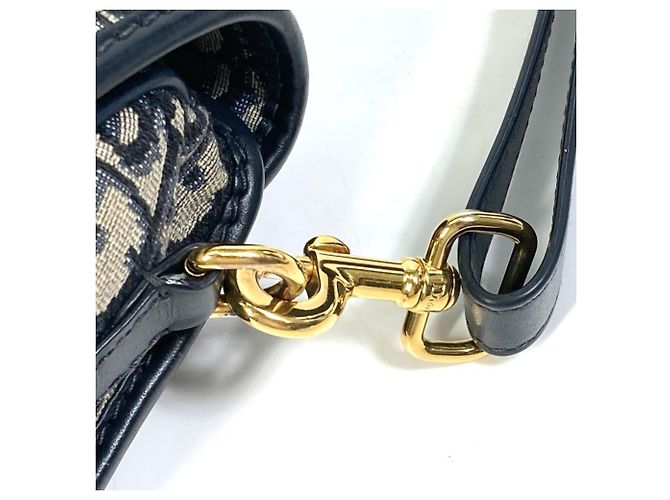 Borsa a Spalla Bobby Pochette Oblique Christian Dior Blu navy - vista 9