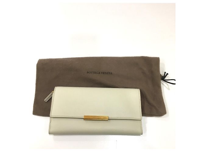 Bottega Veneta Dreifach-Langgeldbörse Aus weiß - Ansicht 11