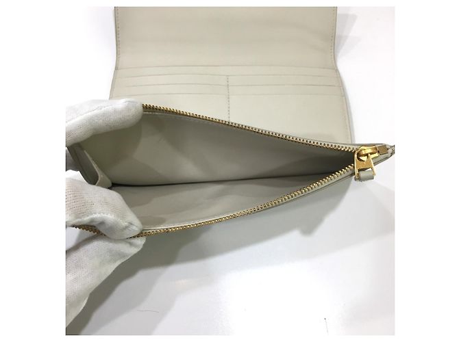 Bottega Veneta Dreifach-Langgeldbörse Aus weiß - Ansicht 7