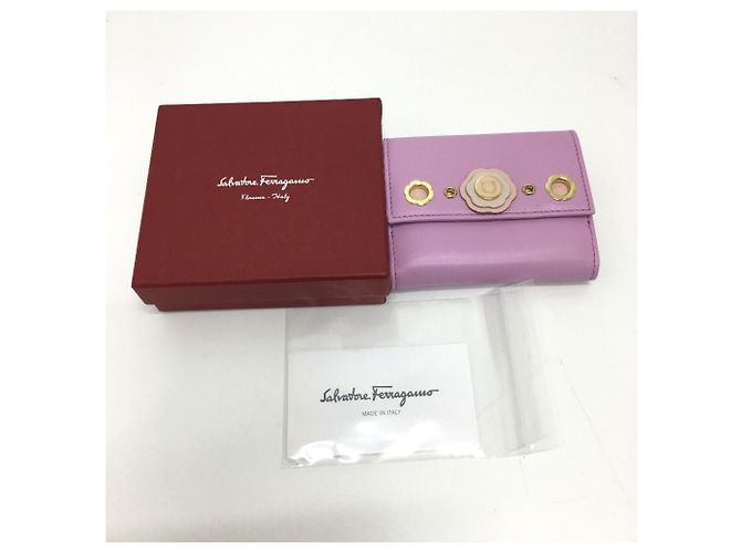 Billetera Bifold Gancini Salvatore Ferragamo Púrpura - vista 13