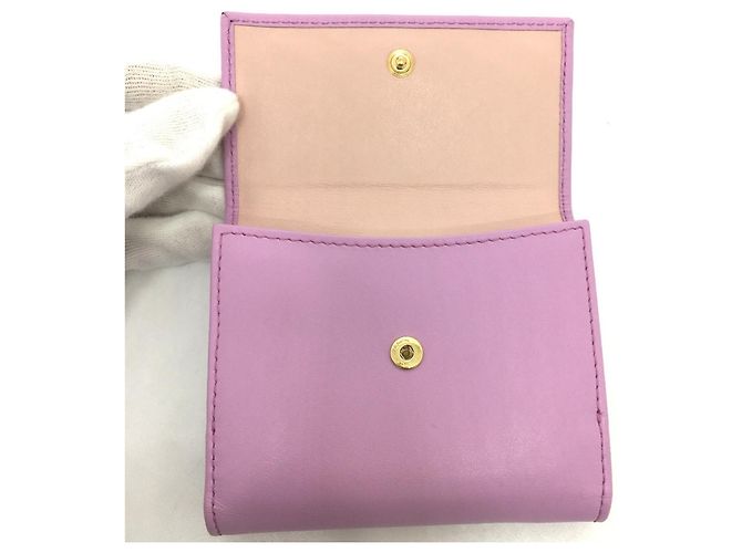 Billetera Bifold Gancini Salvatore Ferragamo Púrpura - vista 6