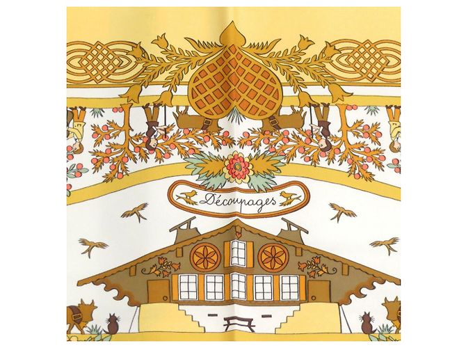 Bufanda de Seda Recortada Carré 90 Decoupages Hermès Multicolor - vista 3