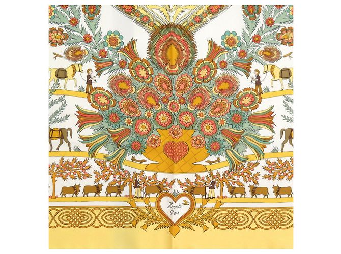 Bufanda de Seda Recortada Carré 90 Decoupages Hermès Multicolor - vista 4