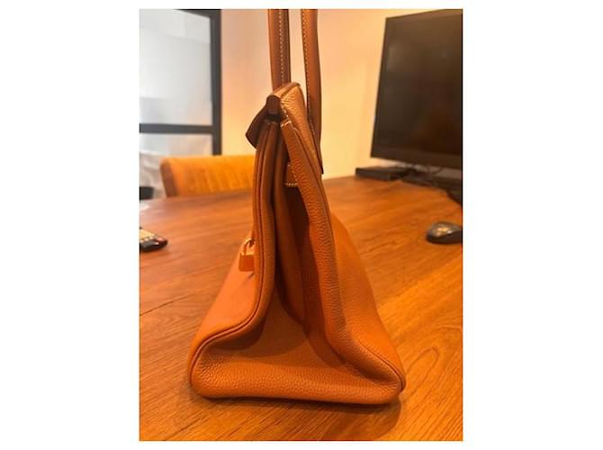 Borsa Hermès Togo Birkin 35 Marrone - vista 16